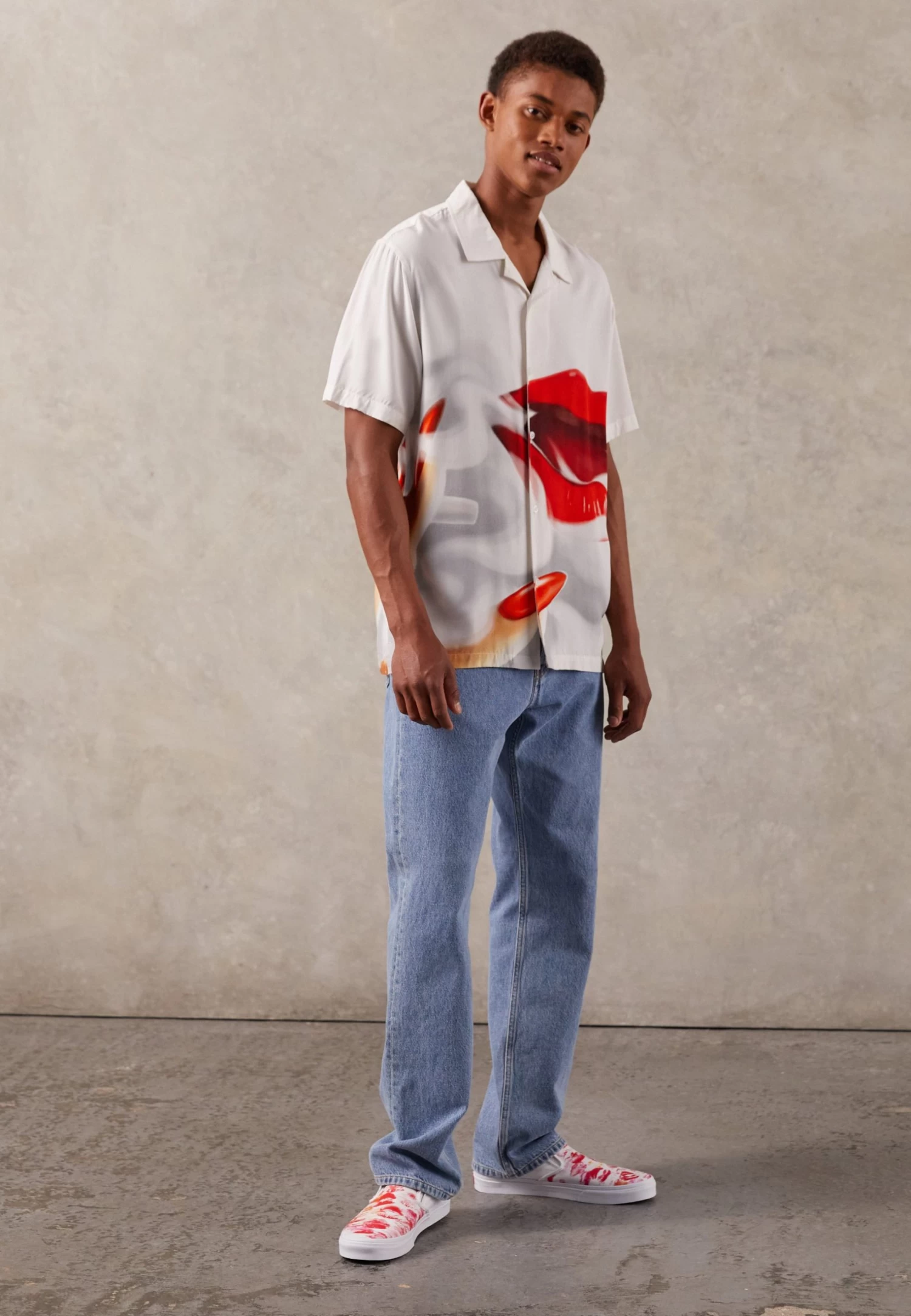 Vans Classic Slip-On Unisex - Instappers - Red/White - Image 3