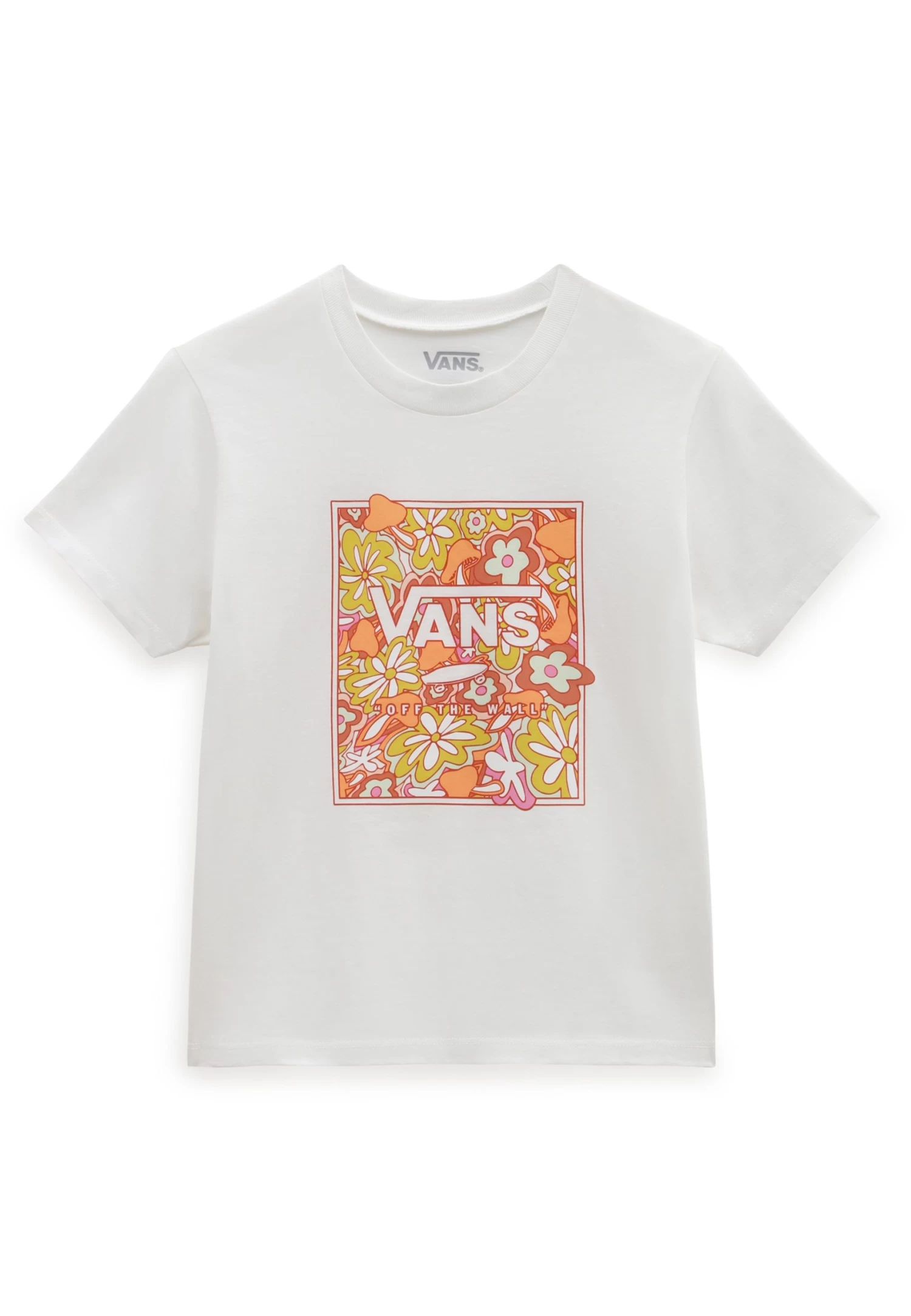 Vans Psychedelic Floral Box Boxy - T-Shirt Print - White