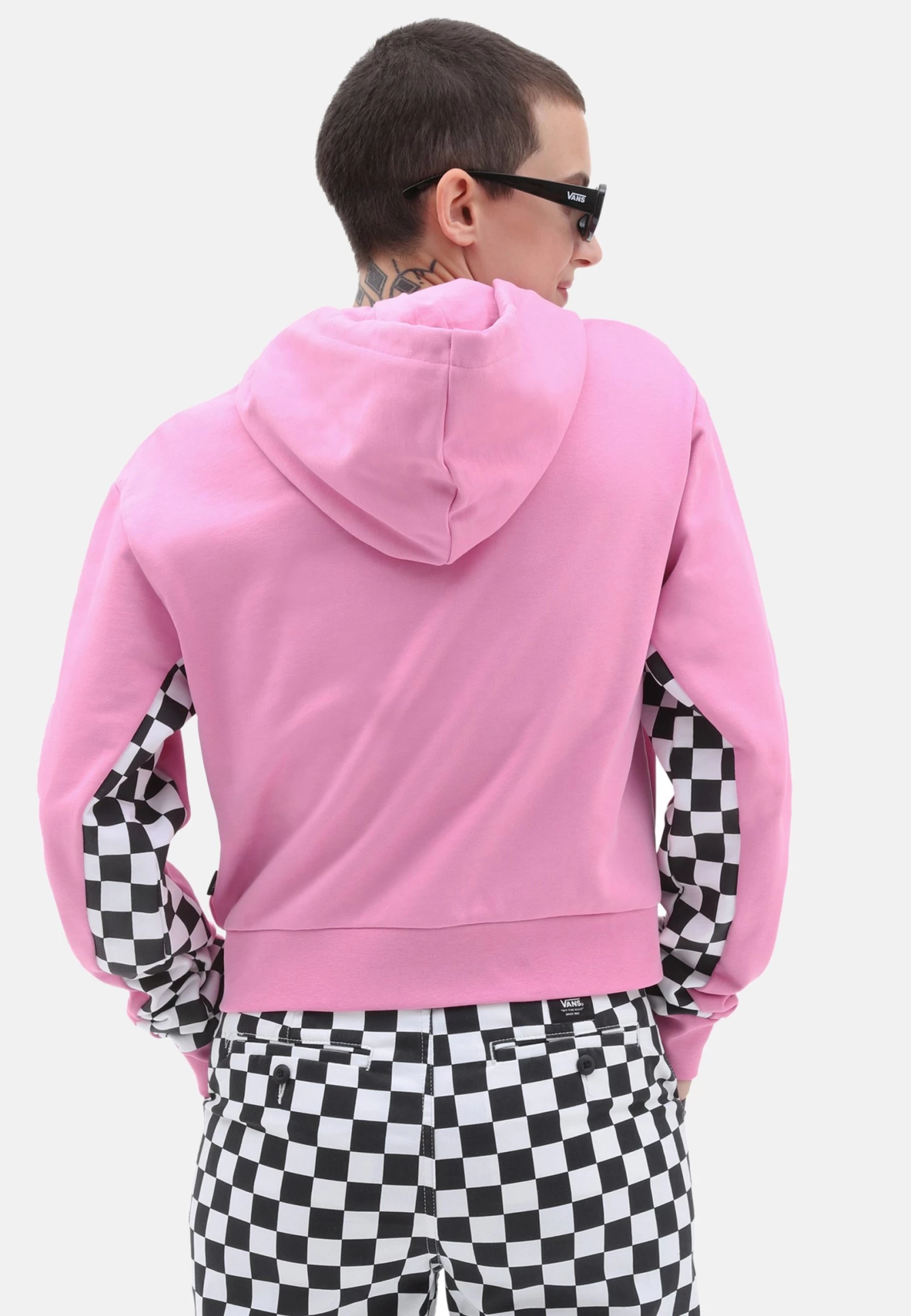 Vans Boom Boom Check It- Hoodie - Medium Pink - Image 2