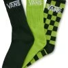 Vans Classic Crew 3 Pack - Sokken - Mountain View Lime Grn