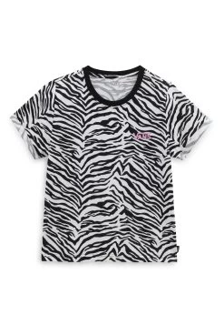 Vans Animal Roll Tee - T-Shirt Print - White