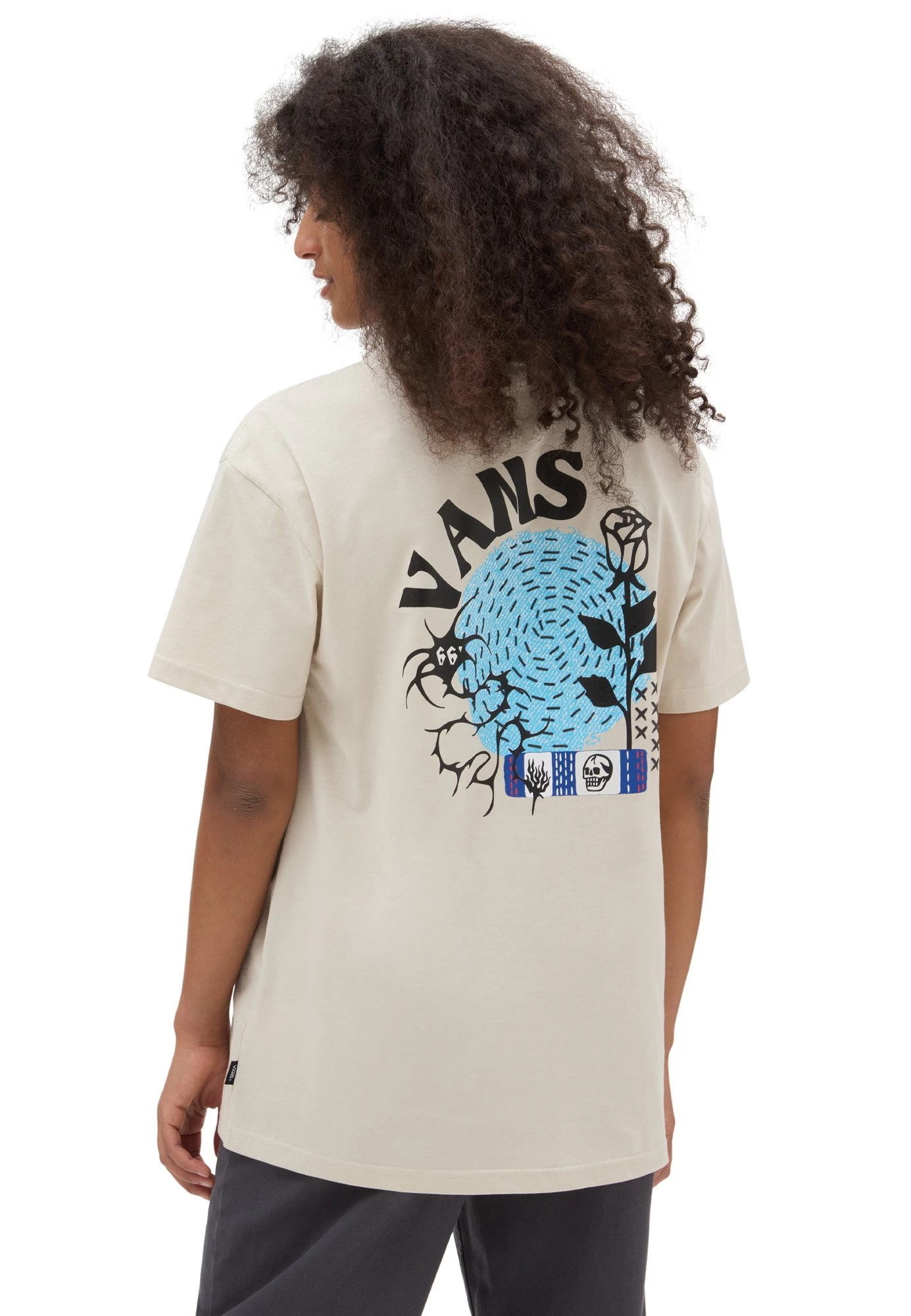 Vans Rose Os- T-Shirt Print - Light Beige - Image 3