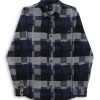 Vans Gibson Patchwork Ls- Overhemd - Dress Blues/Black