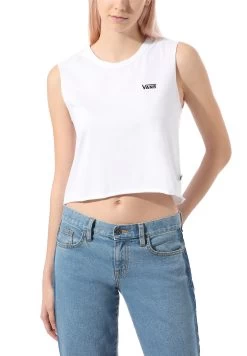Vans Wm Junior V Muscle Crop - Top - White