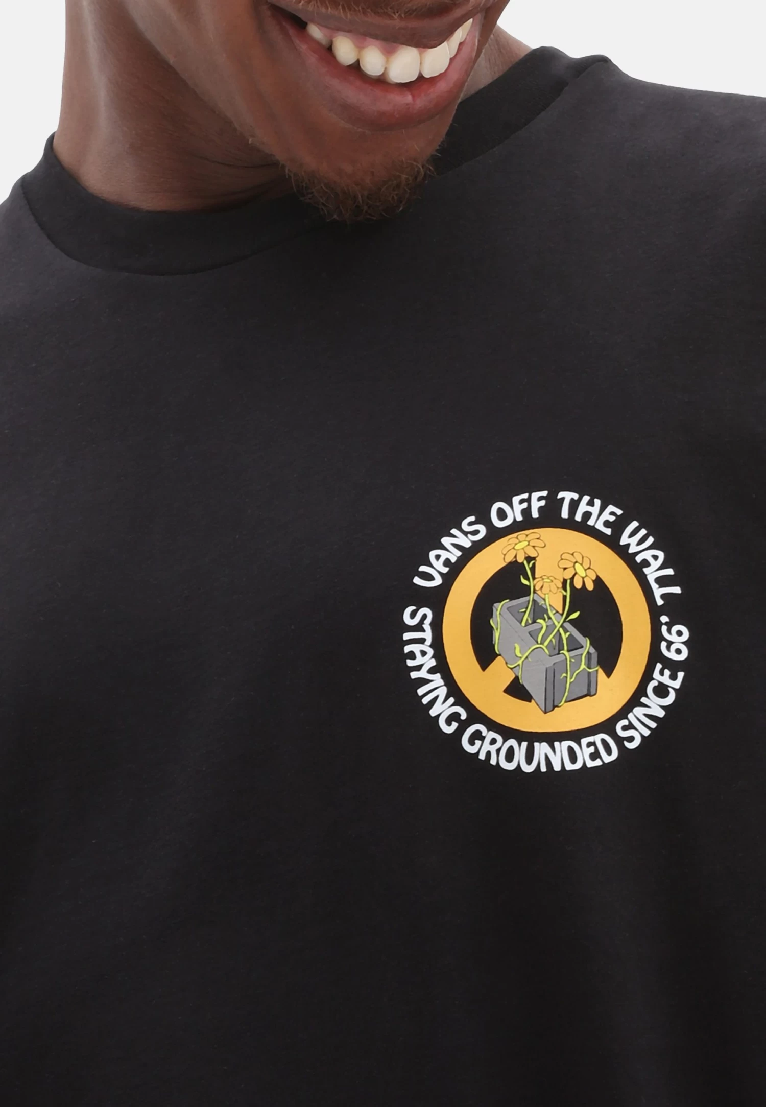 Vans Staying Grounded Ss Tee - T-Shirt Print - Black - Image 2