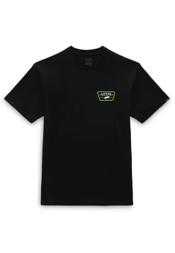 Vans Full Patch Back Ss - T-Shirt Print - Black Lime Green