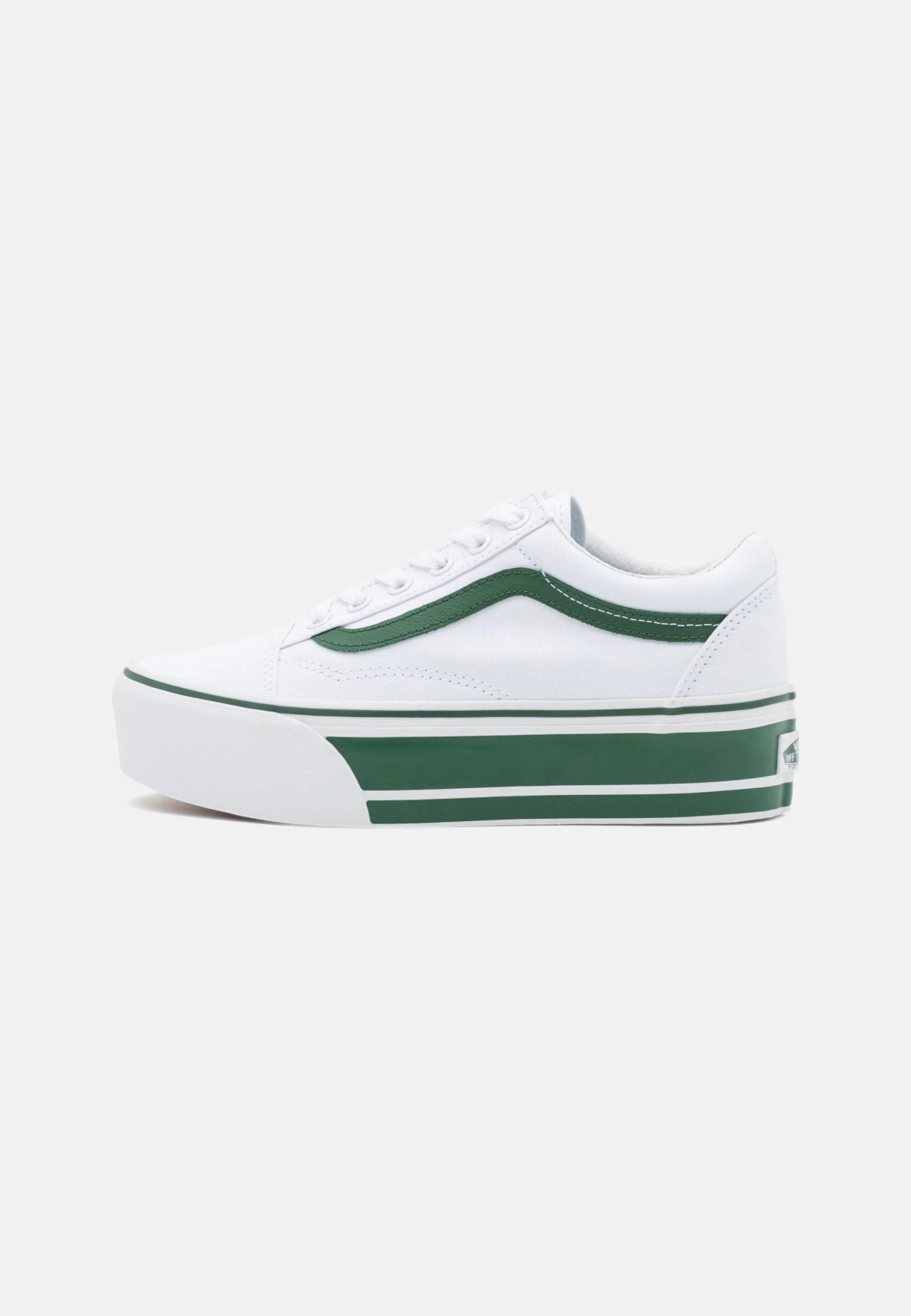Vans Ua Old Skool Stackform - Sneakers Laag - Green/True White - Image 2