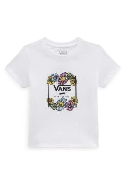Vans Elevated Box Flowers - T-Shirt Print - White