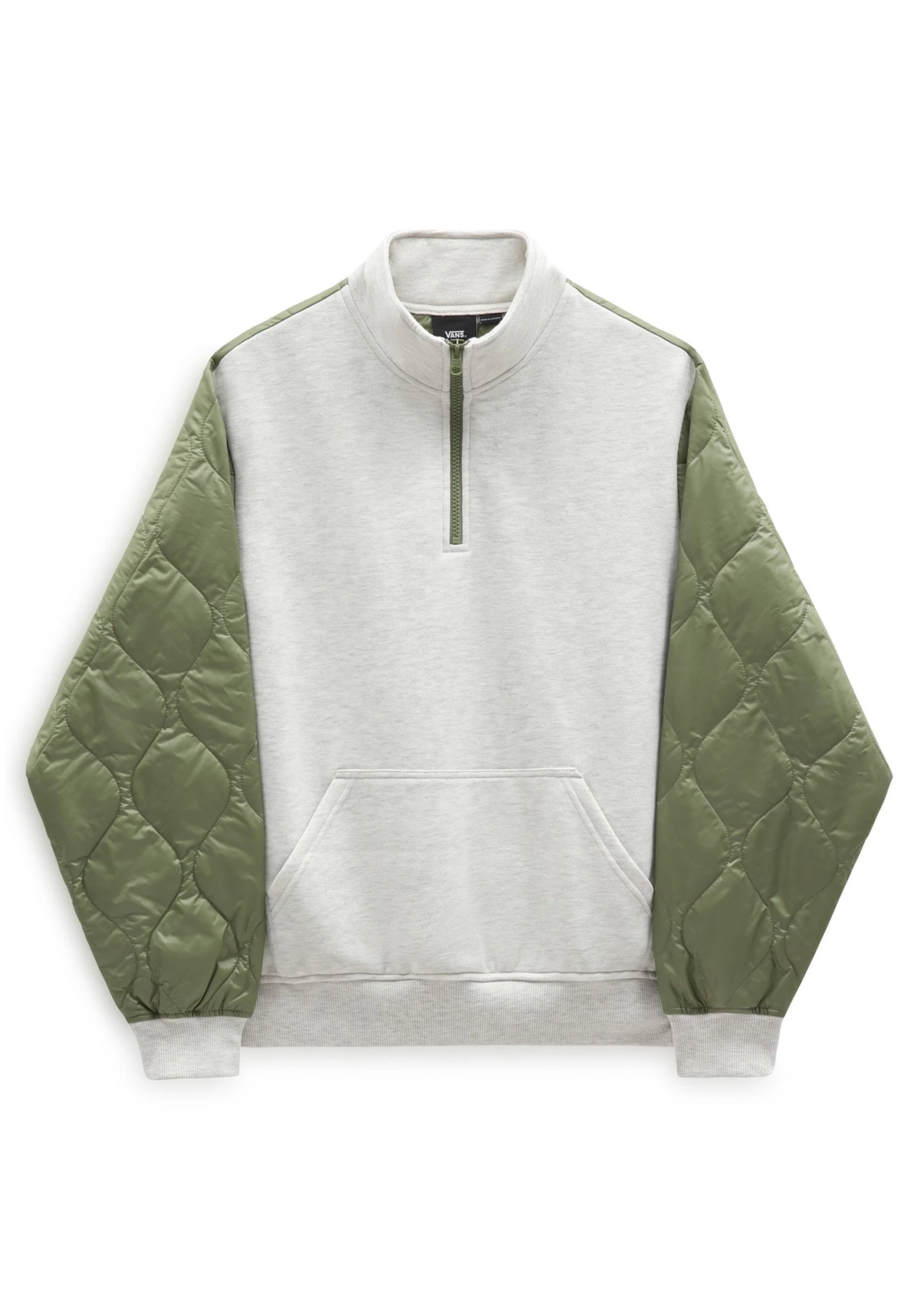 Vans Peake Mock Half Zip - Sweater Met Rits - Oatmeal Heather