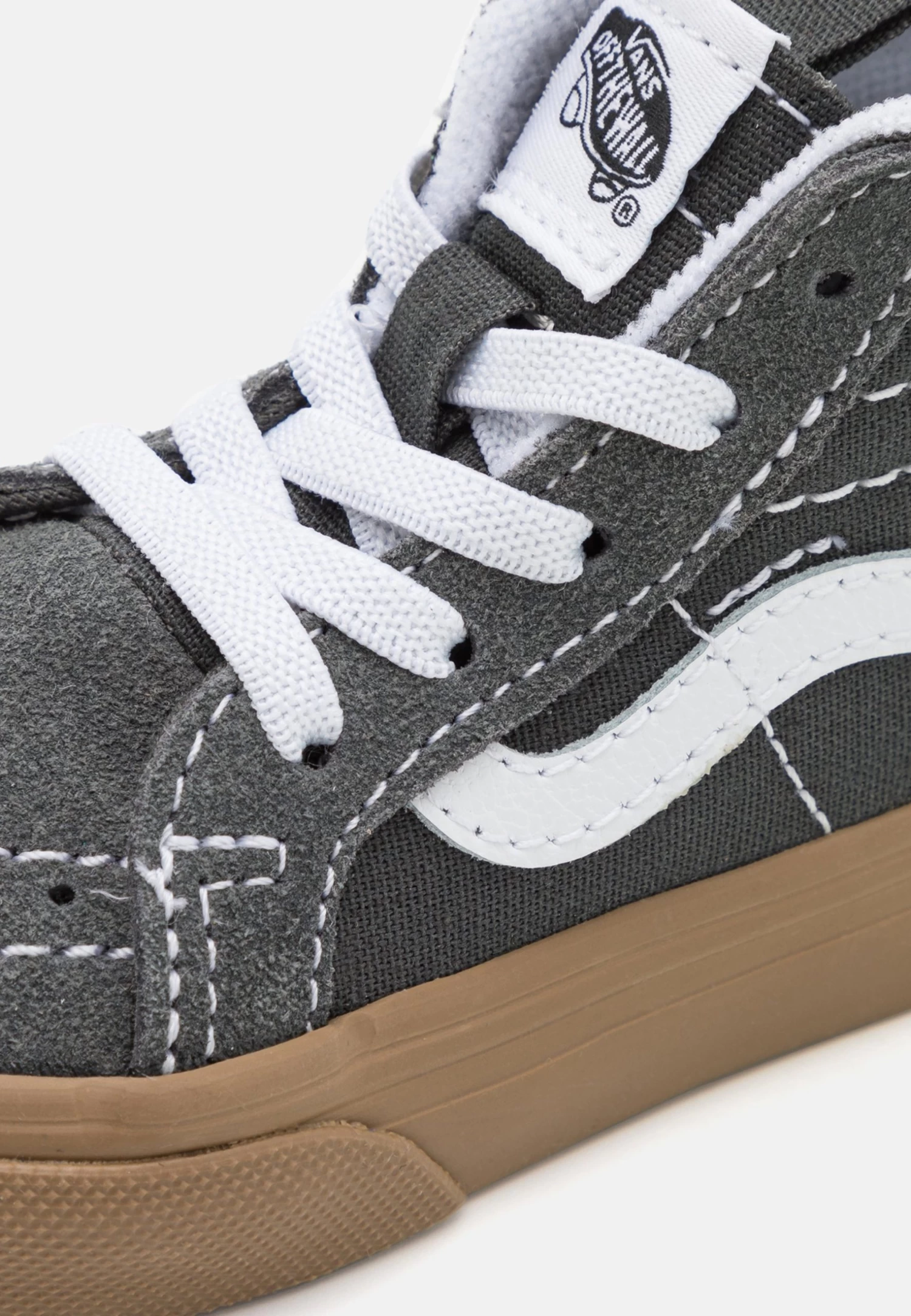 Vans Sk8-Hi Zip Unisex - Sneakers Hoog - Grey/True White - Image 6