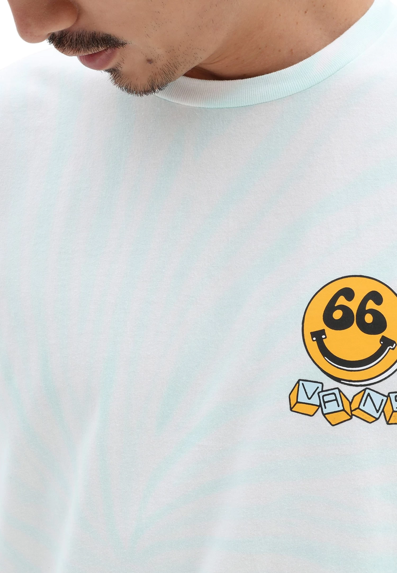 Vans Peace Tie Dye Ss - T-Shirt Print - Medium Blue - Image 3