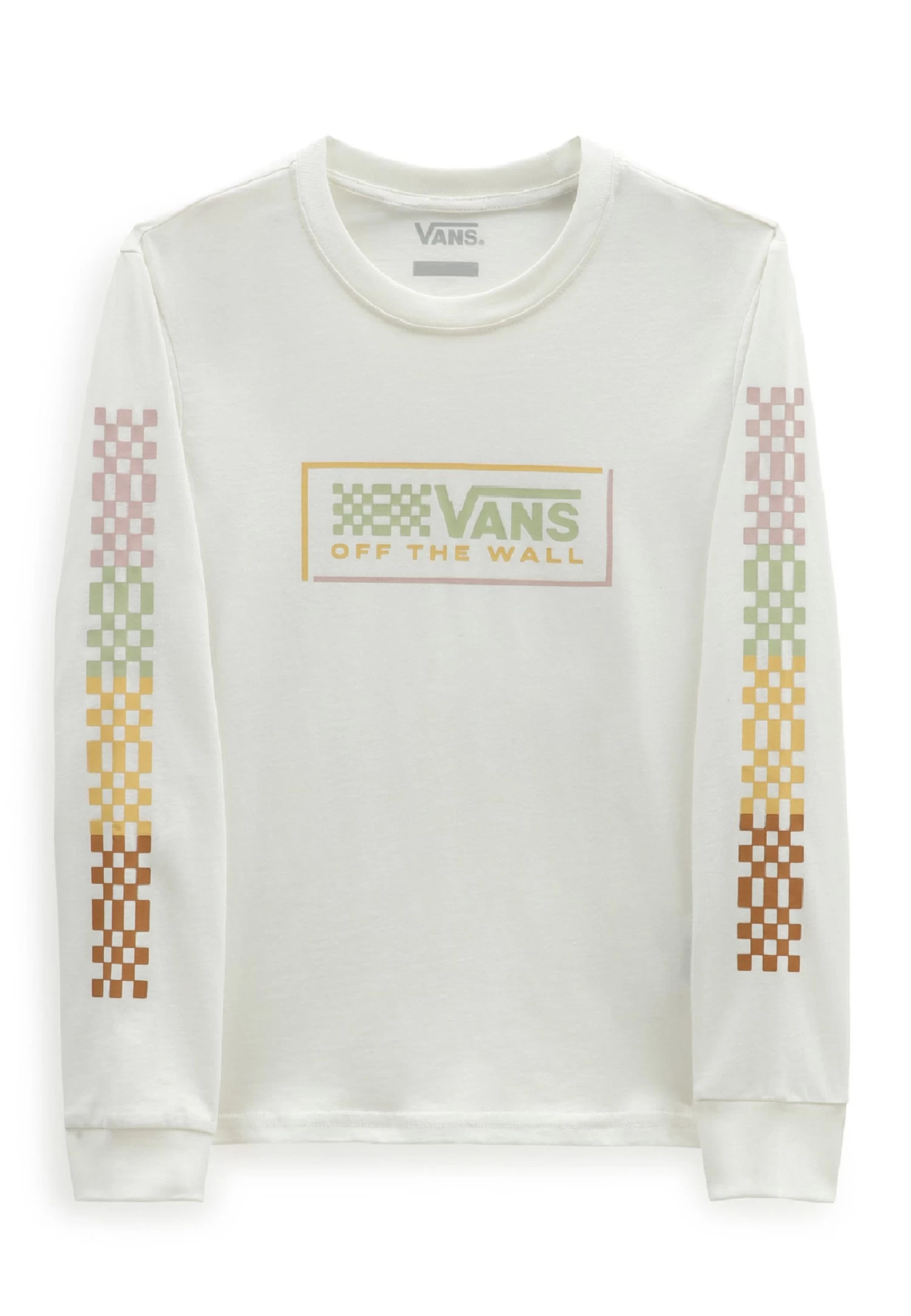 Vans Logo Check Ls Bff - Longsleeve - Marshmallow