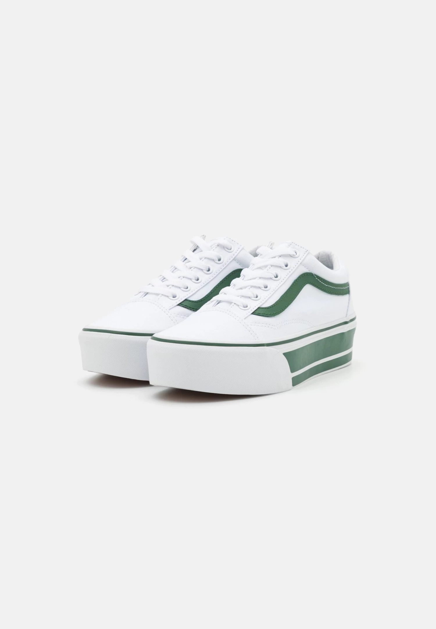 Vans Ua Old Skool Stackform - Sneakers Laag - Green/True White - Image 3
