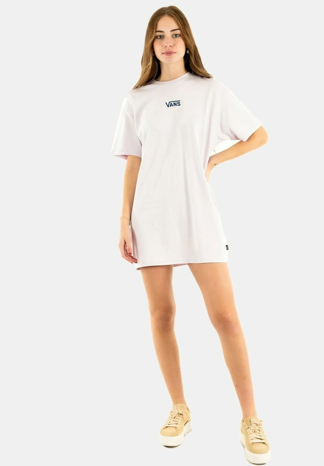 Vans Wm Center Vee Tee Dress - Jurk - Rose