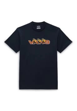 Vans Marching Logo Ss- T-Shirt Print - Navy