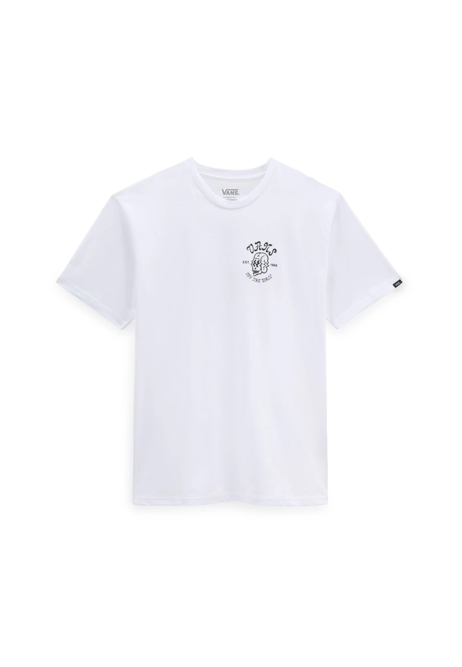 Vans Shaken Skull Ss Tee - T-Shirt Print - White - Image 4