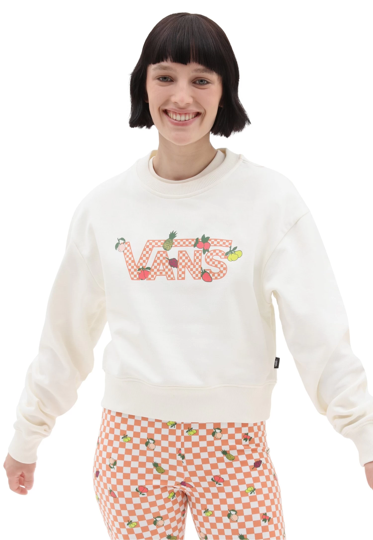 Vans Fruit Board Crew - Sweater - White