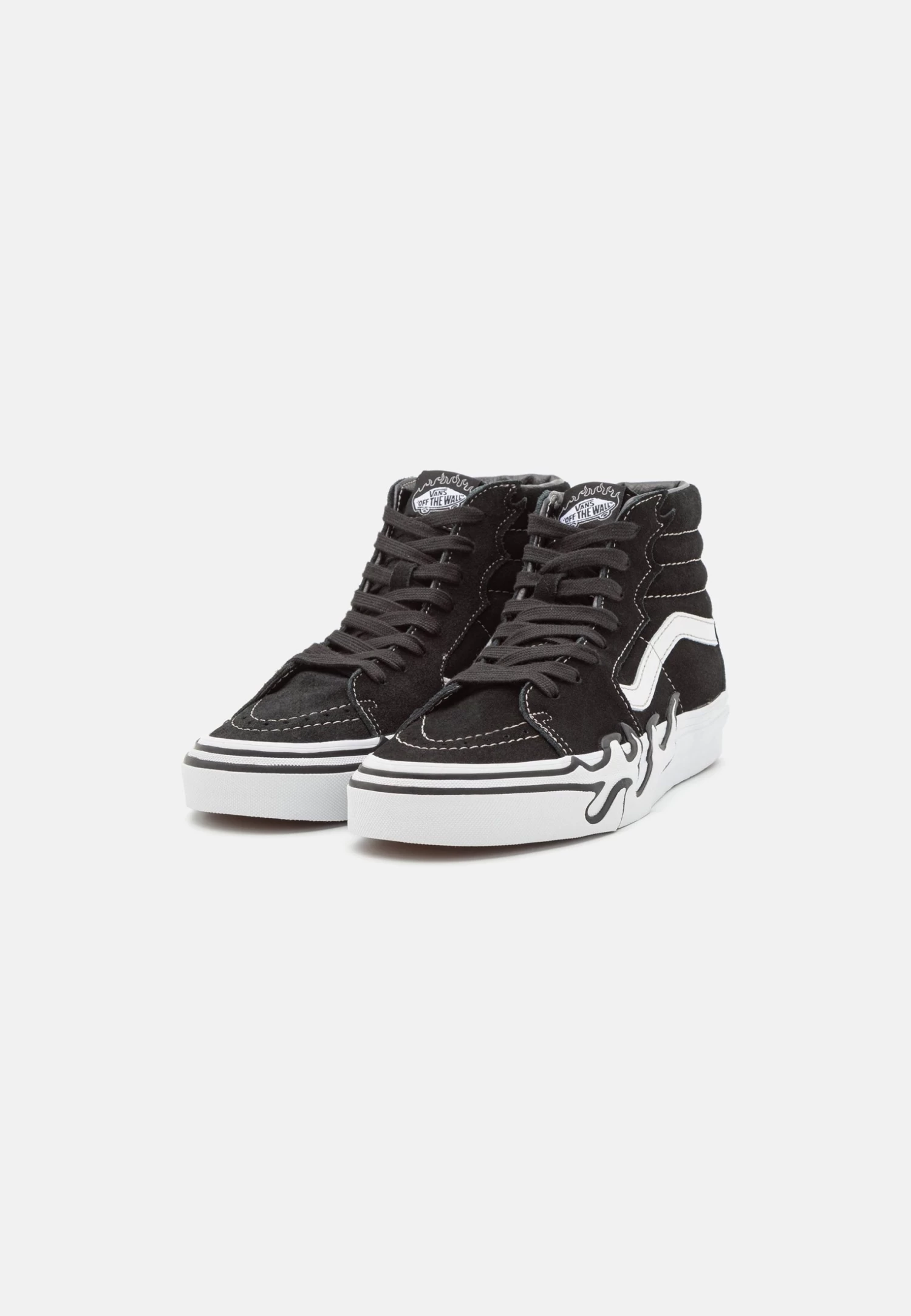 Vans Sk8-Hi Flame Unisex - Sneakers Hoog - Black/White - Image 2