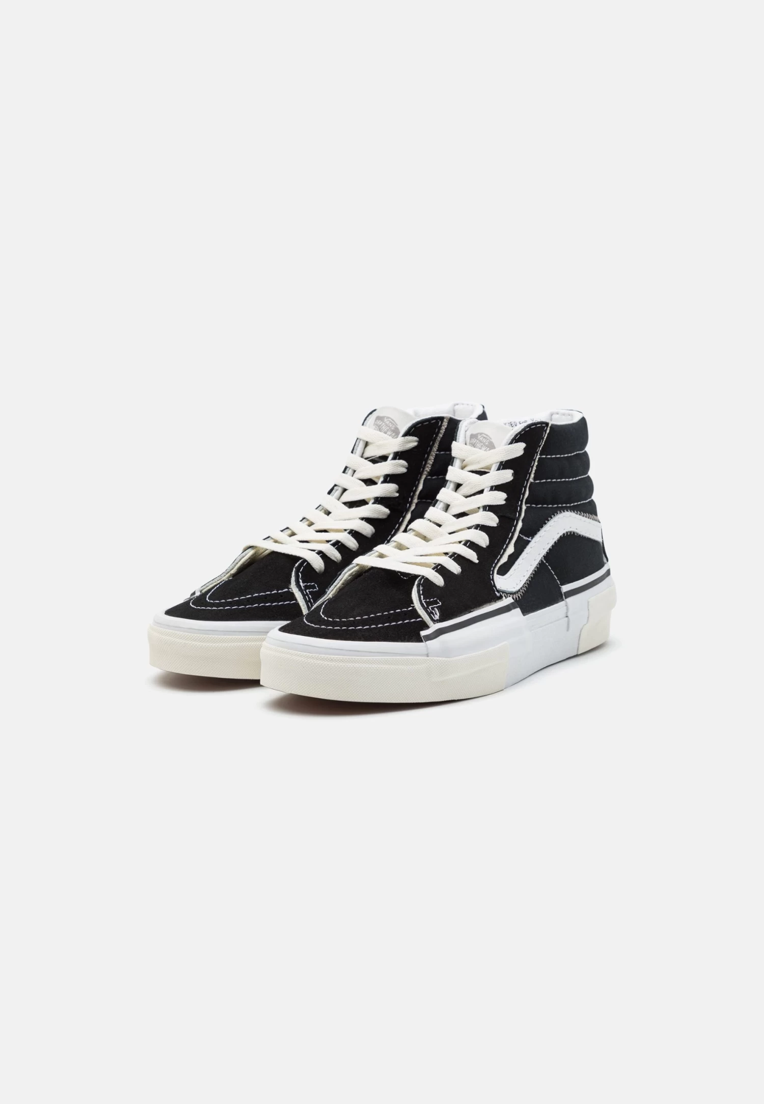 Vans Sk8 Reconstruct Unisex - Sneakers Hoog - Black/True White - Image 2