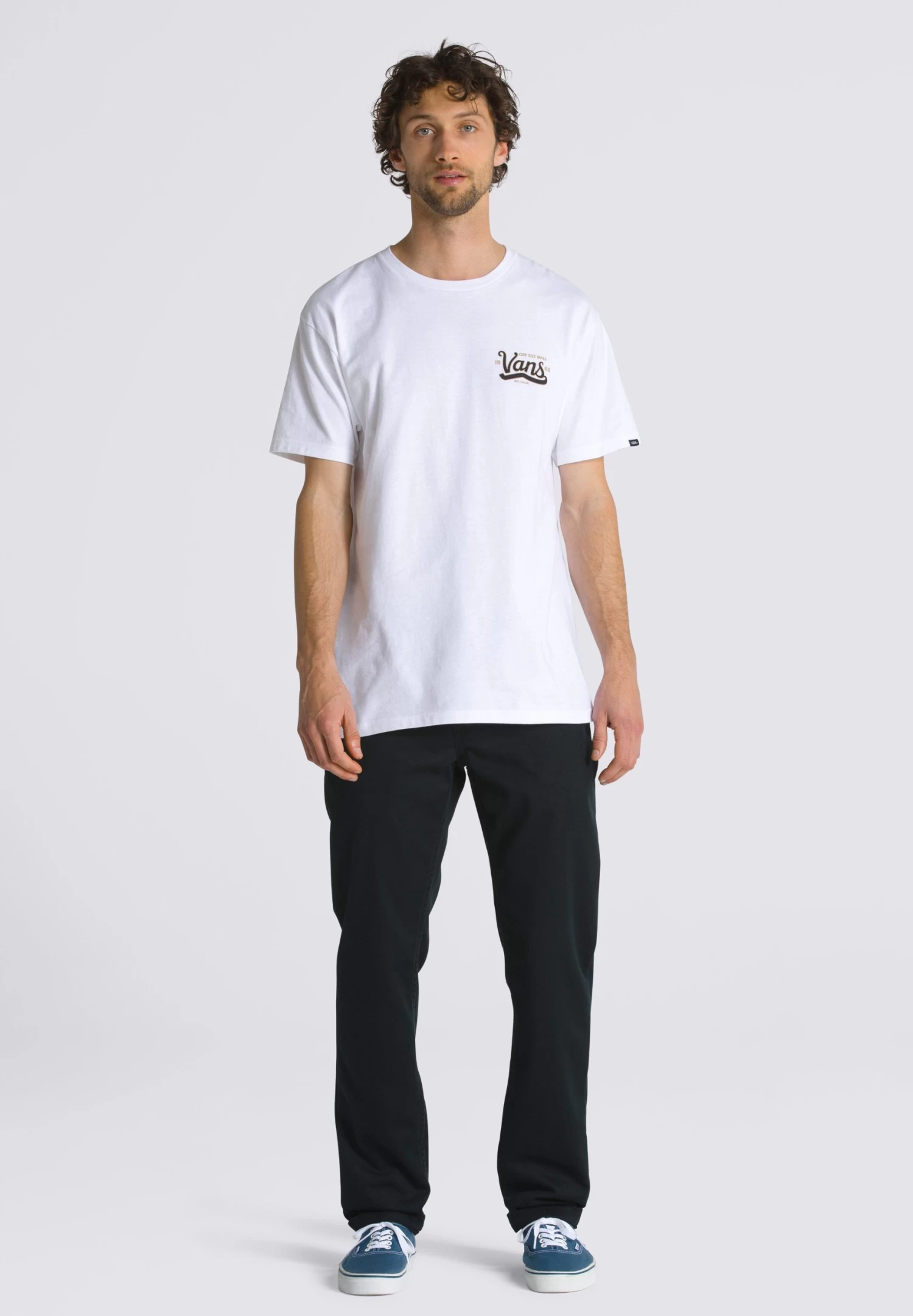 Vans Home Of The Sidestripe Ss - T-Shirt Print - White