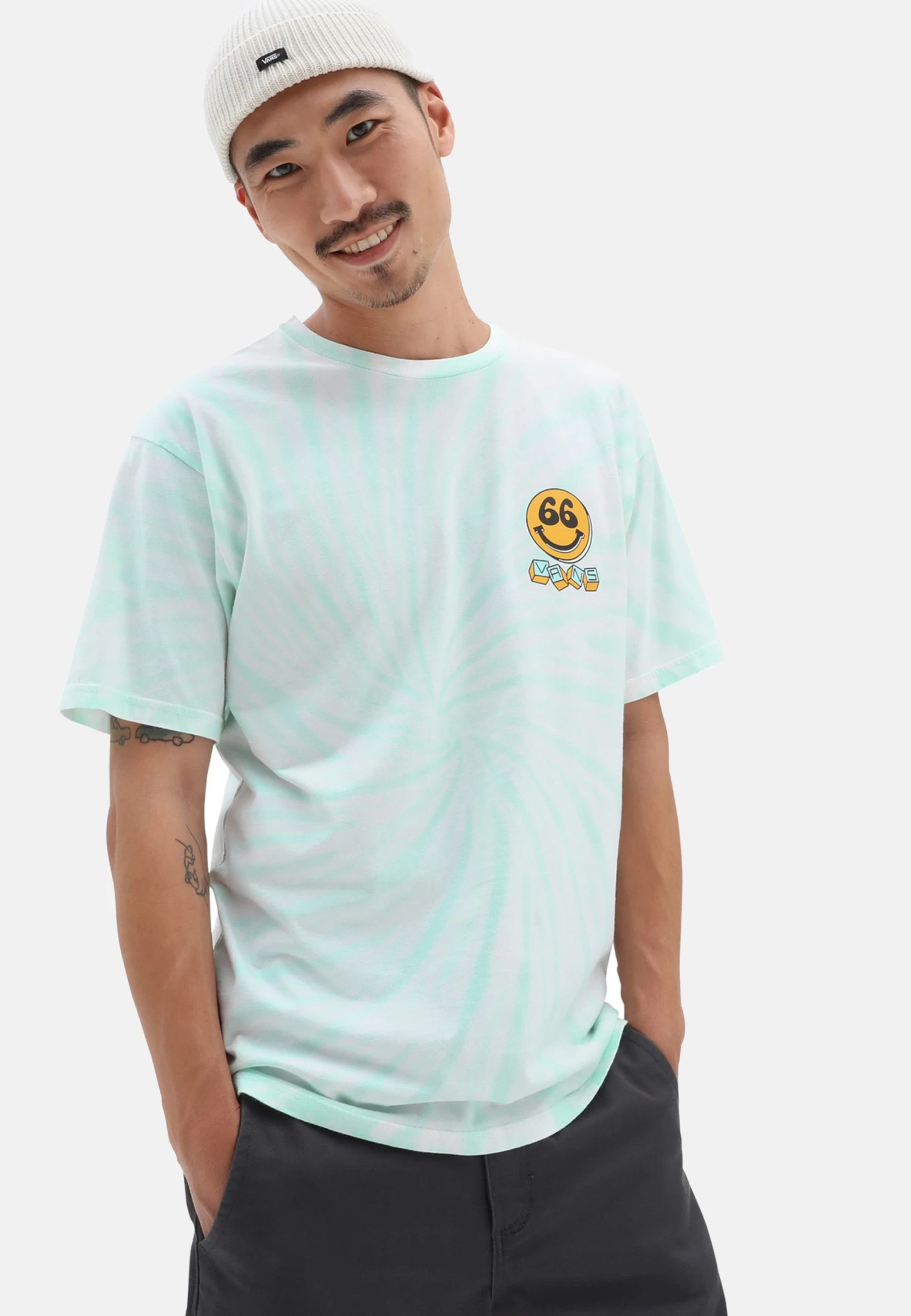 Vans Peace Tie Dye Ss - T-Shirt Print - Medium Blue - Image 2