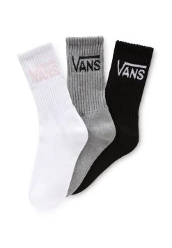 Vans Wm Classic Crew Wmns 3Pk - Sokken - White