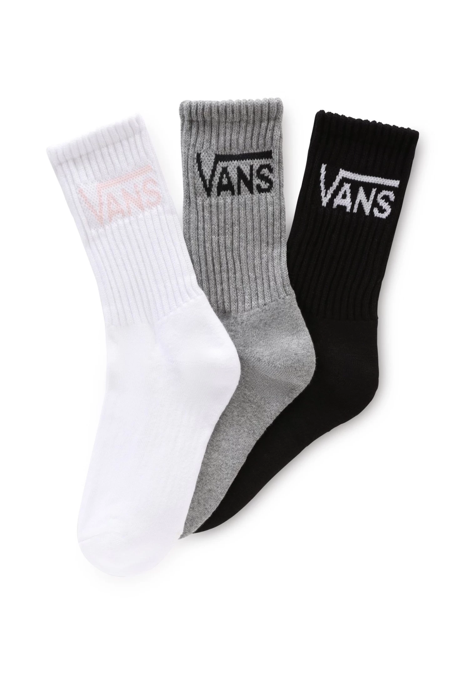 Vans Wm Classic Crew Wmns 3Pk - Sokken - White