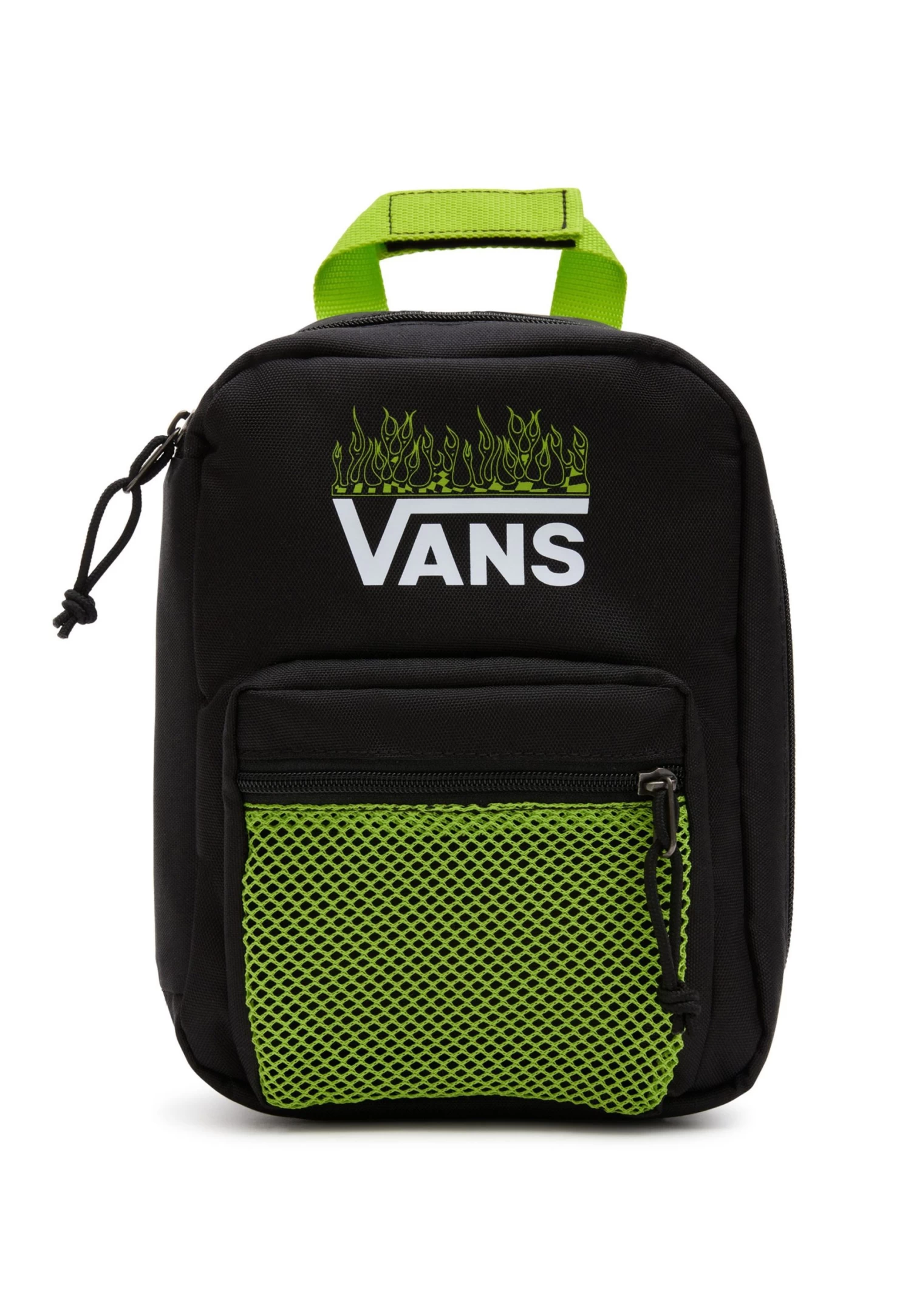 Vans New Skool Lunchpack - Toilettas - Black Lime Green