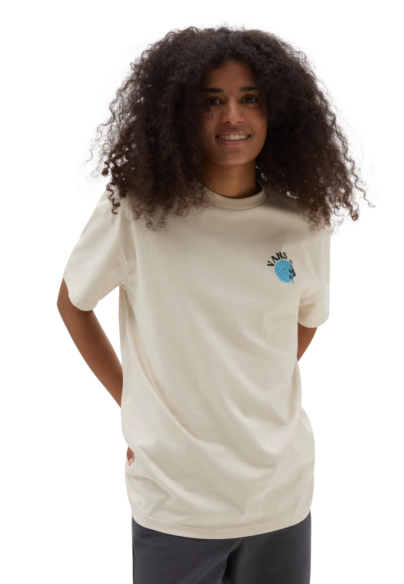 Vans Rose Os- T-Shirt Print - Light Beige - Image 2