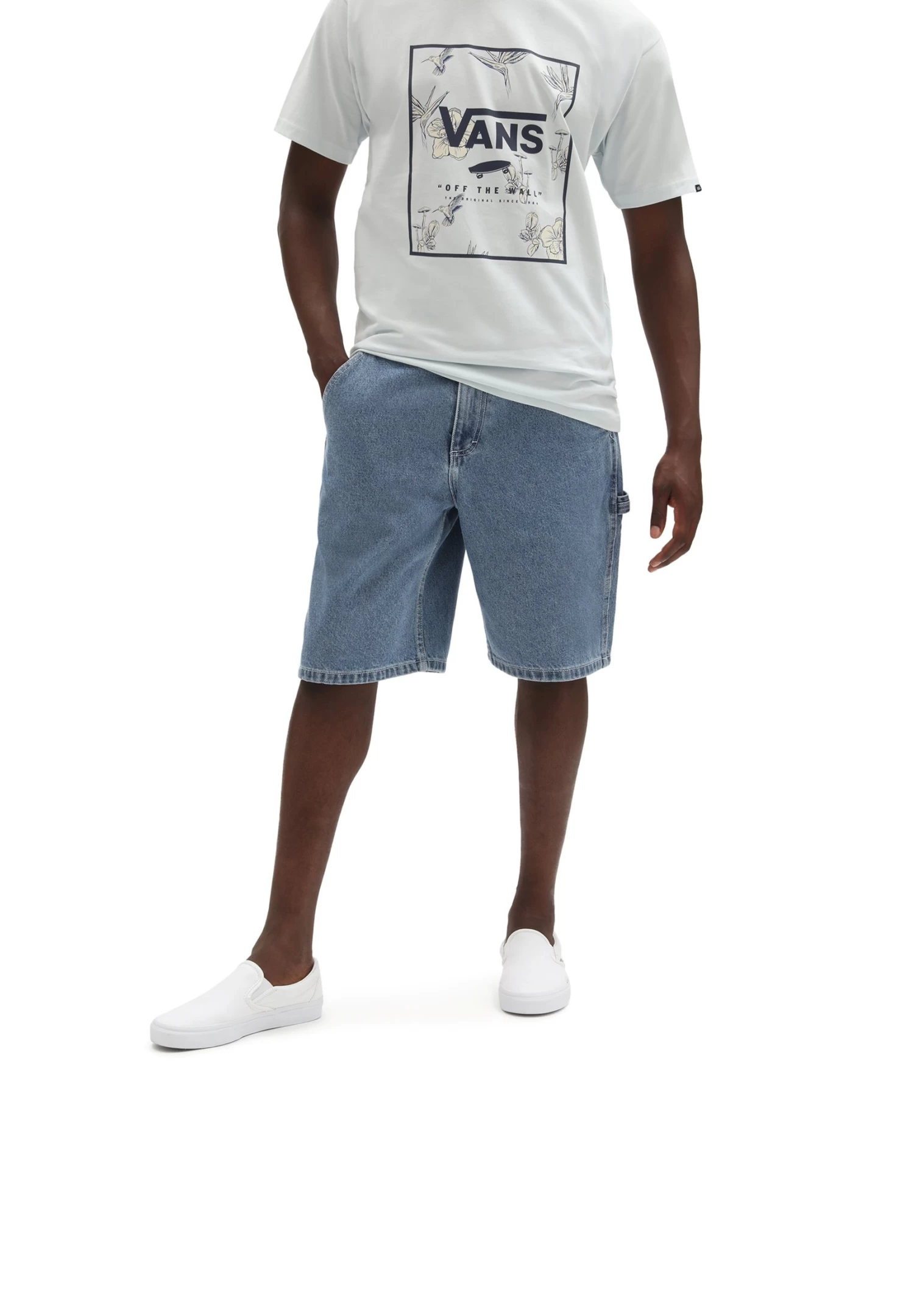 Vans Drill Chore Loose - Jeansshort - Stone Wash
