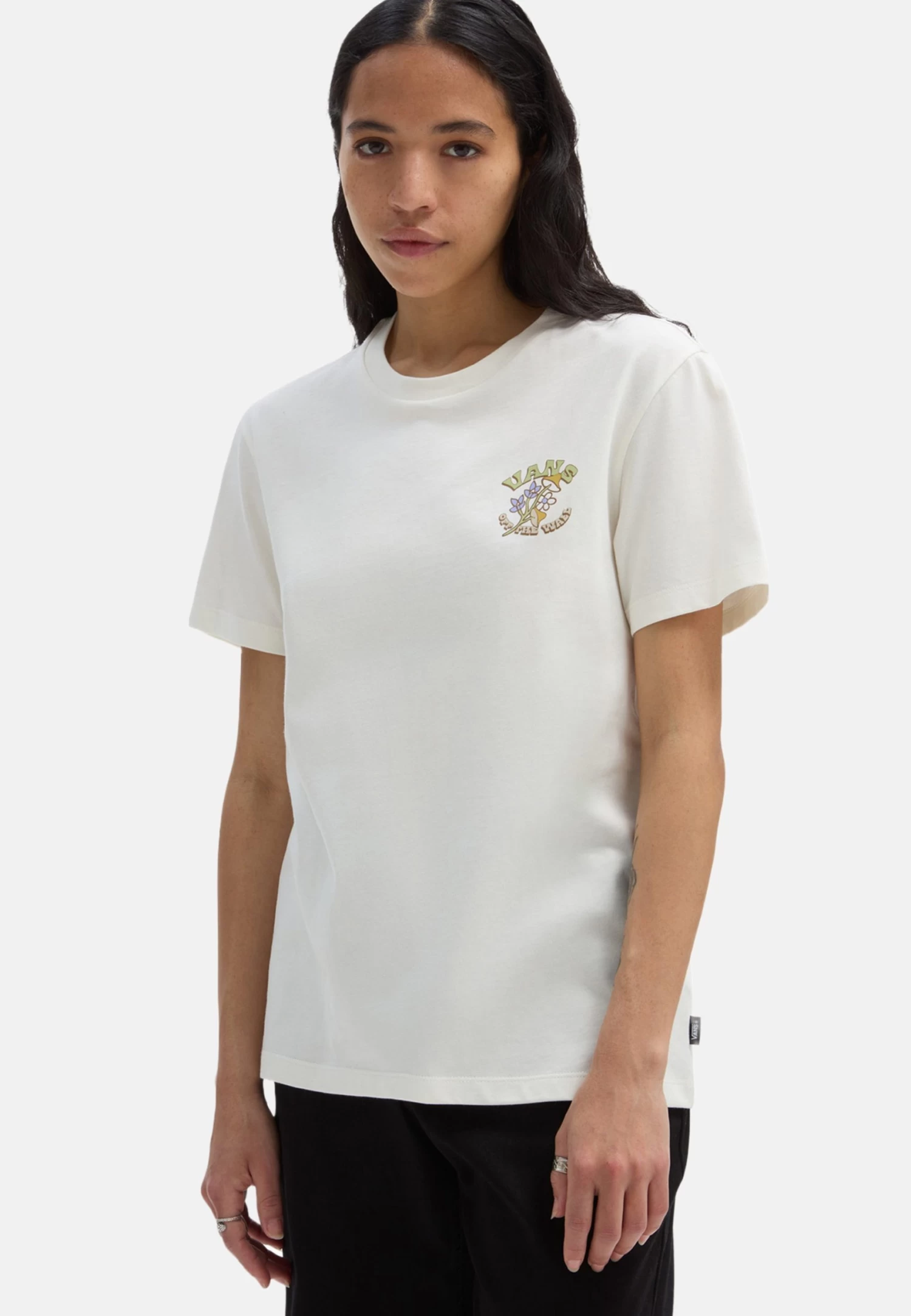 Vans Fly Bff - T-Shirt Print - Marshmallow - Image 2