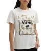 Vans Trippy Floral Bff - T-Shirt Print - Marshmallow