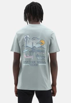 Vans Pool Side Resort Ss- T-Shirt Print - Medium Green