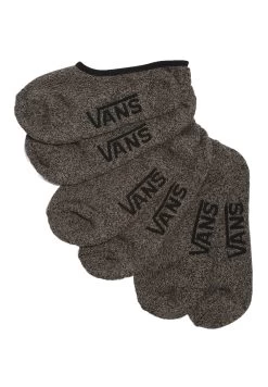 Vans Classic Super No Show 3 Pack - Enkelsokken - Black Heather
