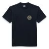 Vans Circle Checker Drop V Ss - T-Shirt Print - Navy