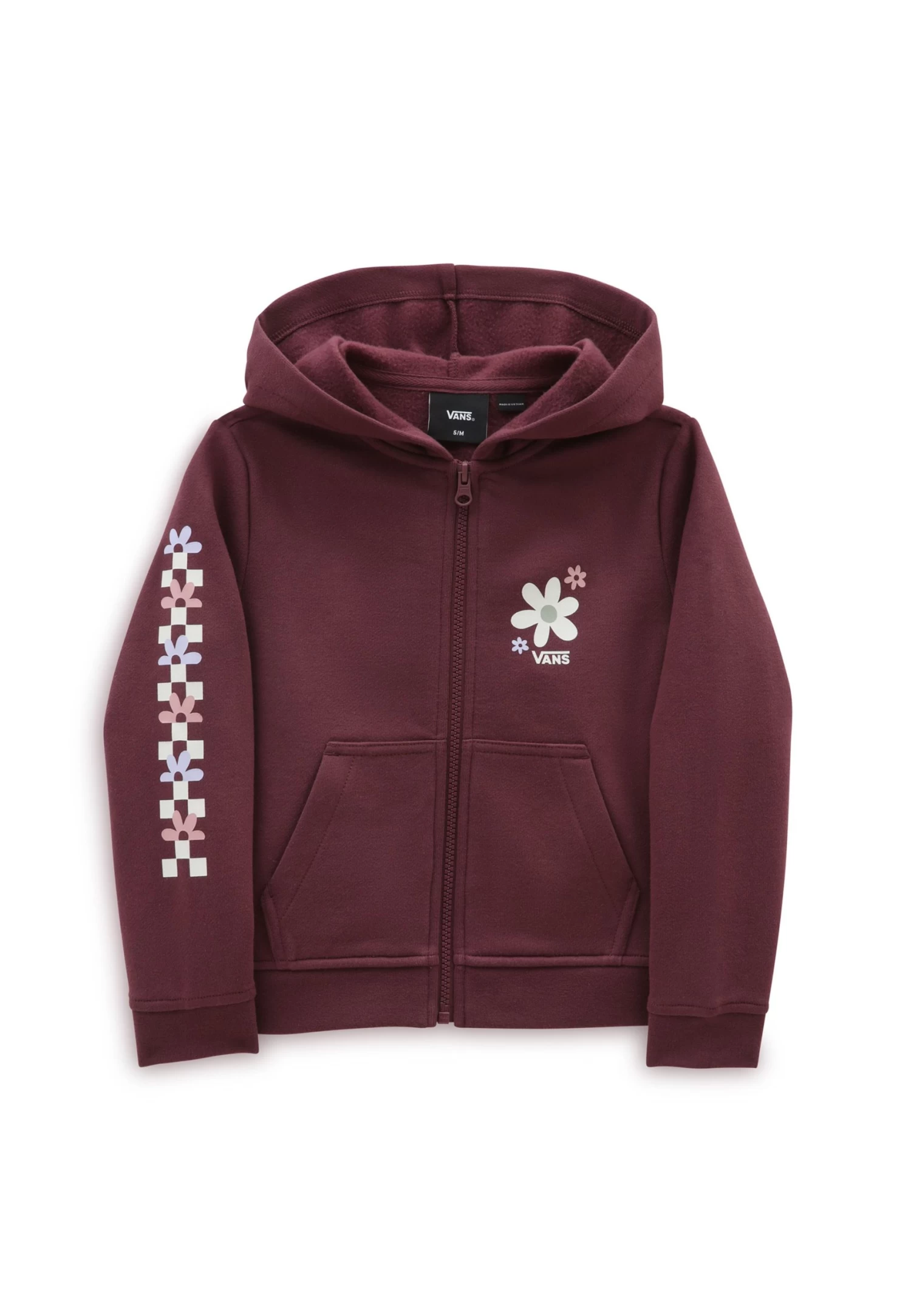 Vans Winter Floral - Sweater Met Rits - Dark Purple