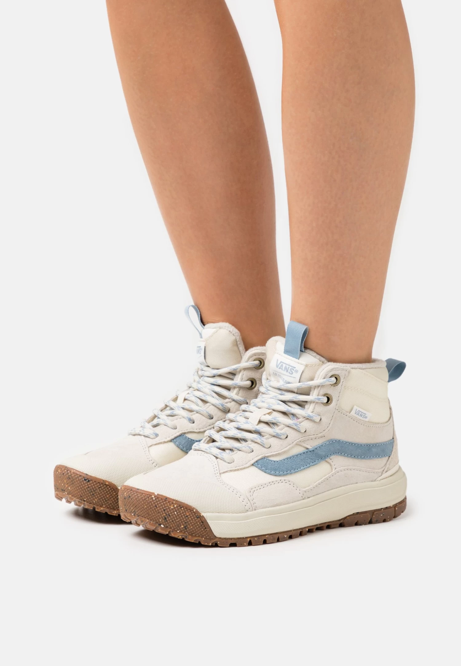 Vans Ua Ultrarange Exo Hi Mte-1 - Sneakers Hoog - Vintage White/Blue Stripe