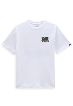 Vans Pizza Face Ss - T-Shirt Print - White