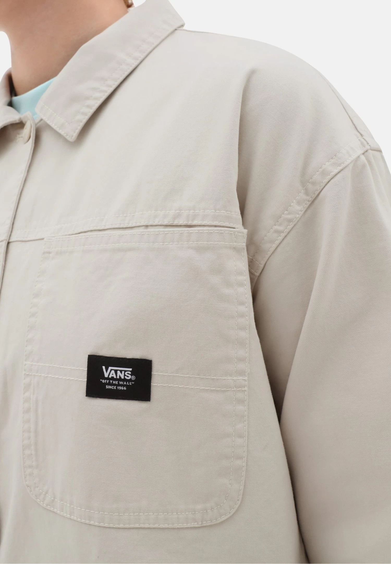 Vans Ground Work Shacket - Overhemdblouse - Light Beige - Image 2