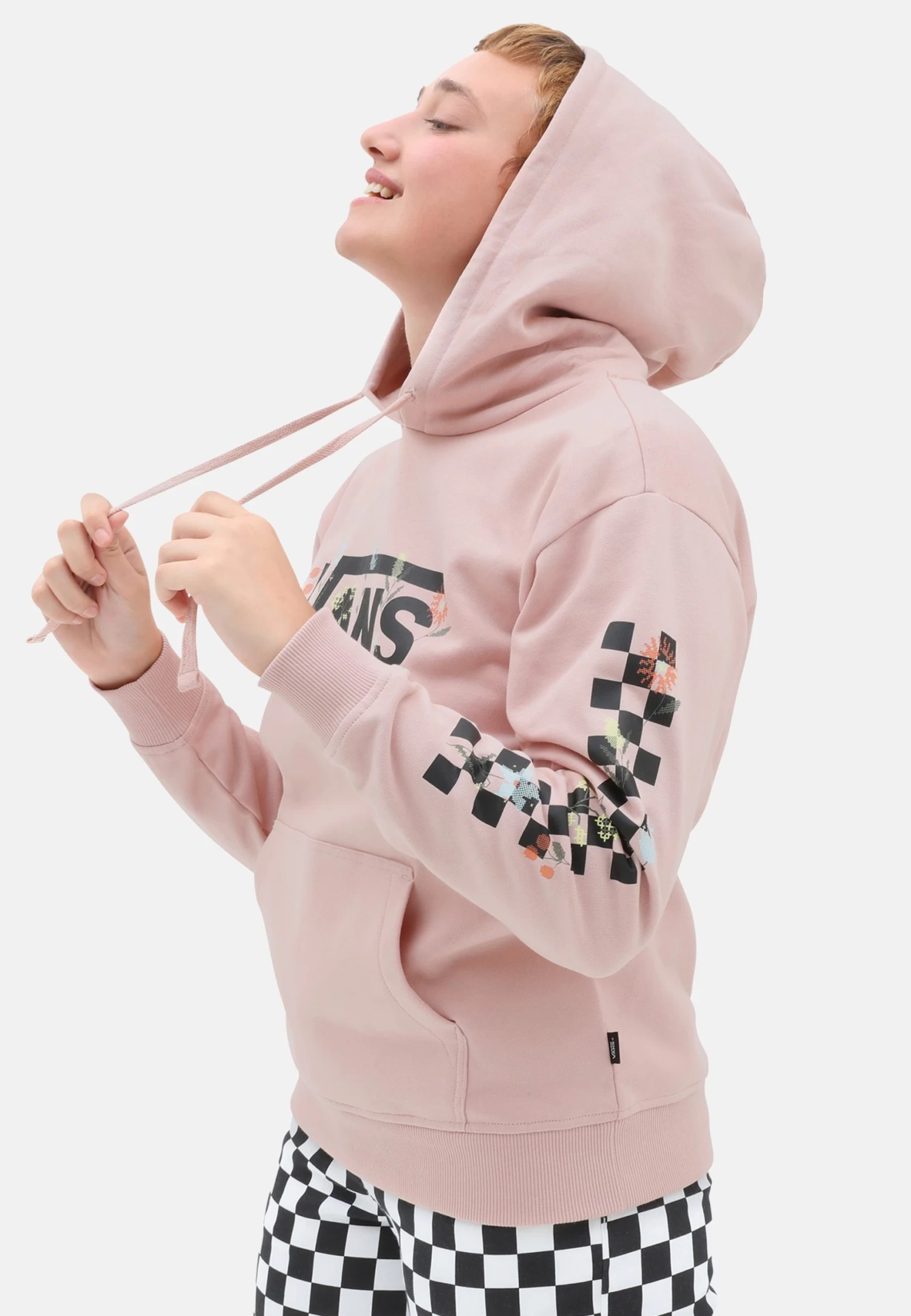 Vans Tangle Micro Ditsy- Hoodie - Medium Pink