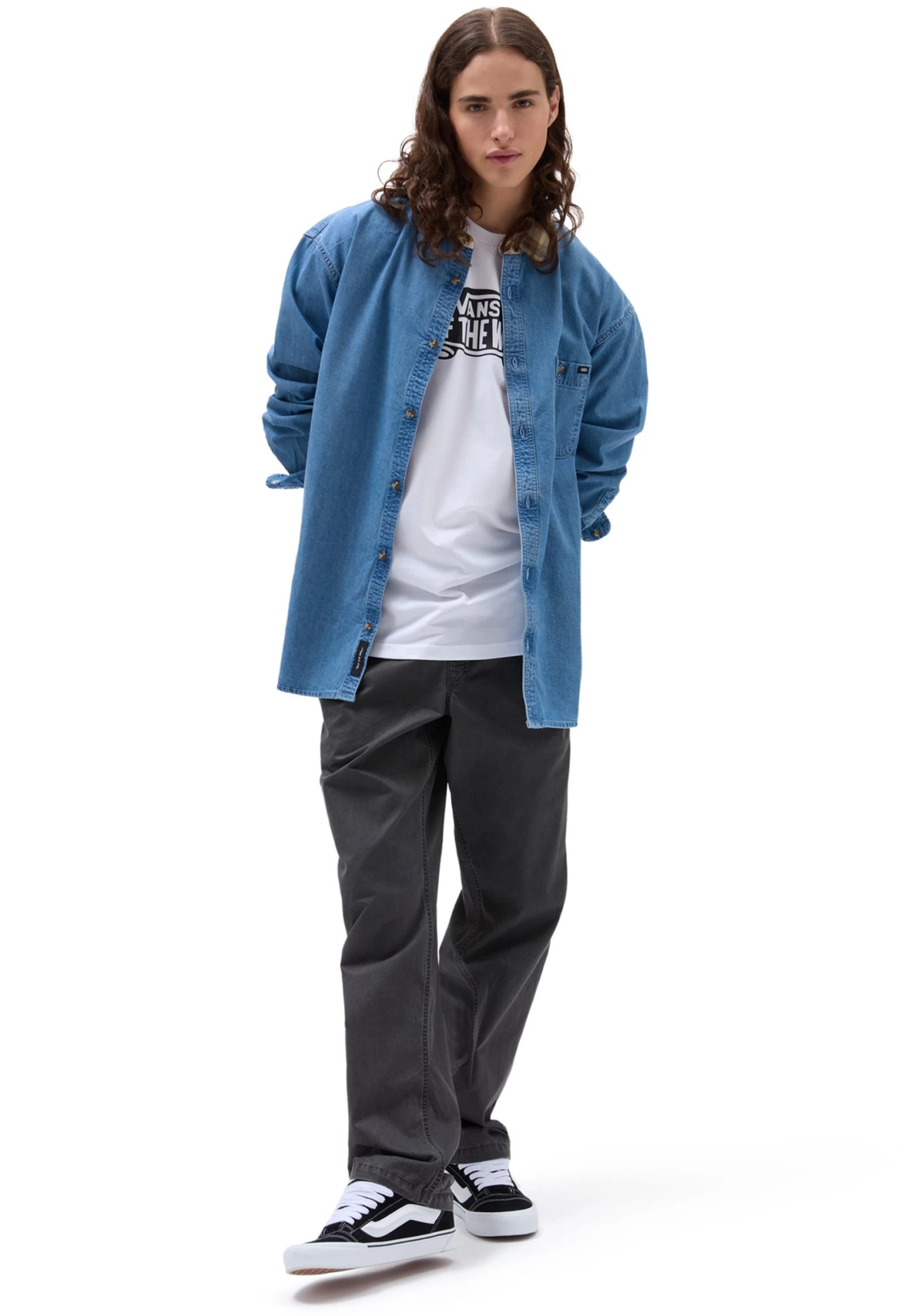 Vans Deerfiel Ls- Overhemd - Blue Denim - Image 2