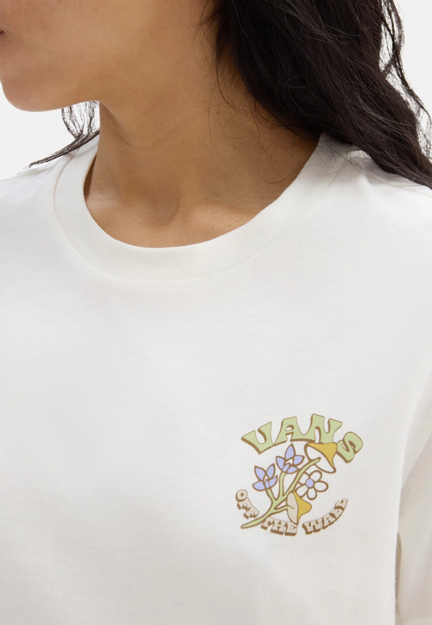 Vans Fly Bff - T-Shirt Print - Marshmallow - Image 3