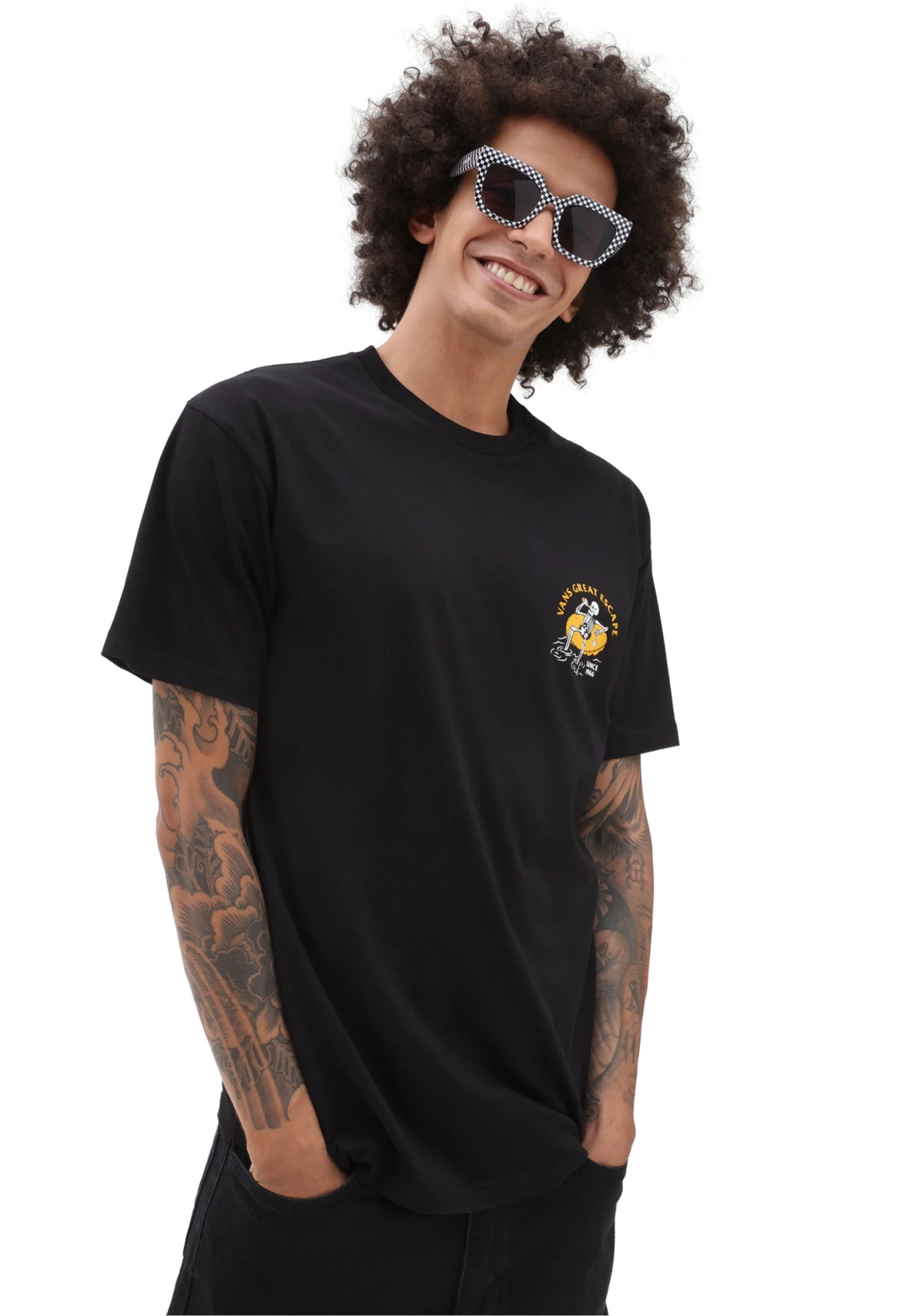 Vans Permanent Vacation Ss - T-Shirt Print - Black - Image 2