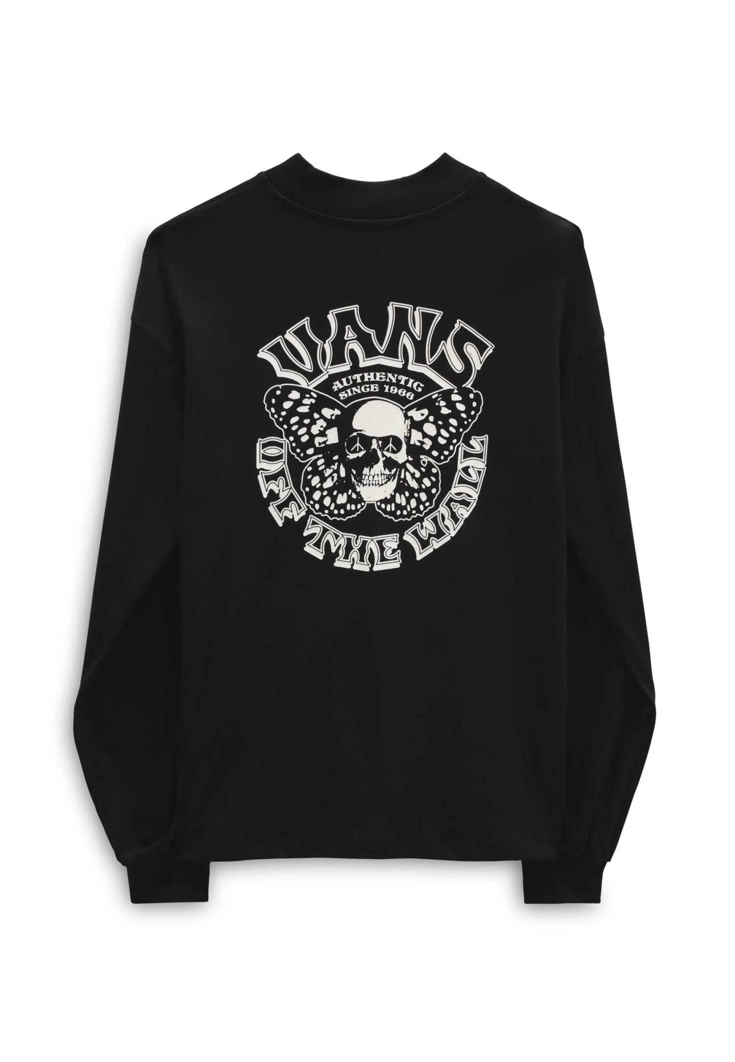 Vans Skullyfly Ls Mock Neck - Sweater - Black - Image 4