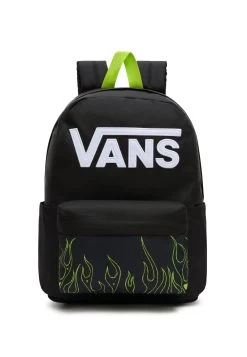 Vans New Skool - Schooltas - Black Lime Green