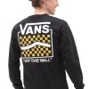 Vans Off The Wall Sidestripe Box Ls Tee - Longsleeve - Black