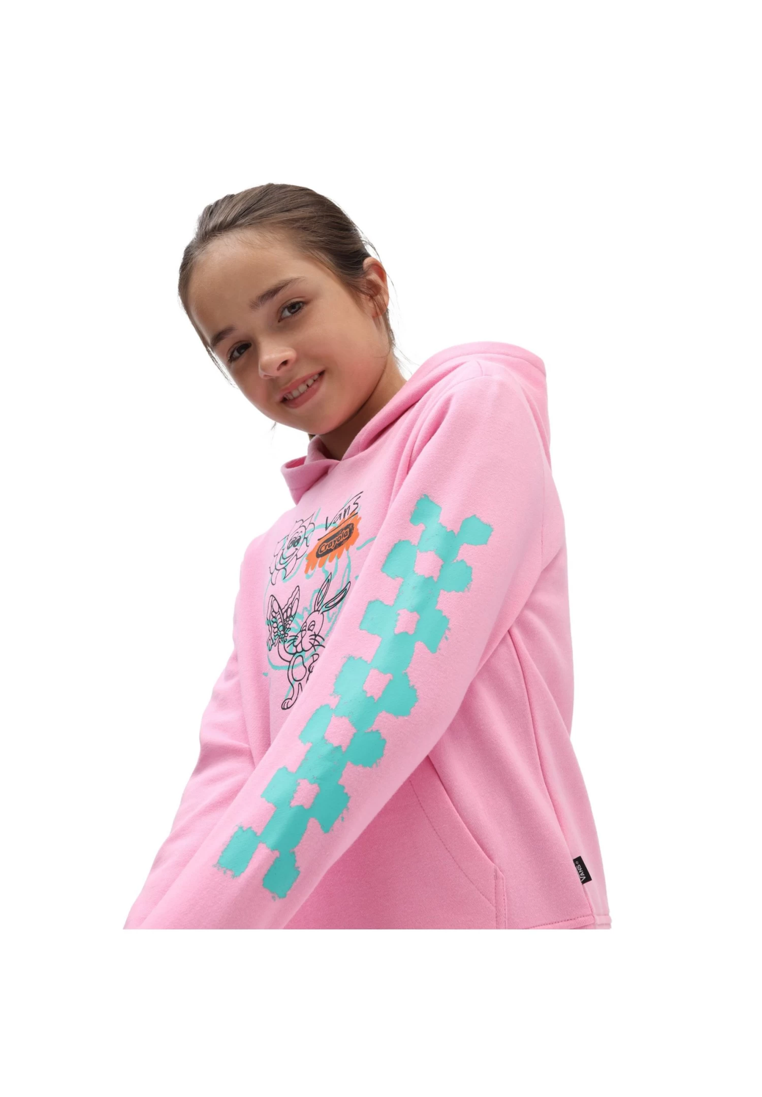 Vans X Crayola Girls Hoodie - Hoodie - (Crayola) Begonia Pink - Image 3