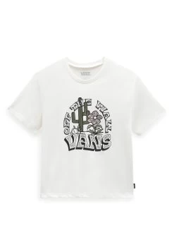 Vans Outdoor Cactus Crew - T-Shirt Print - Marshmallow