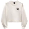 Vans Varsity Boxy Fit Crop P/O - Sweater - White